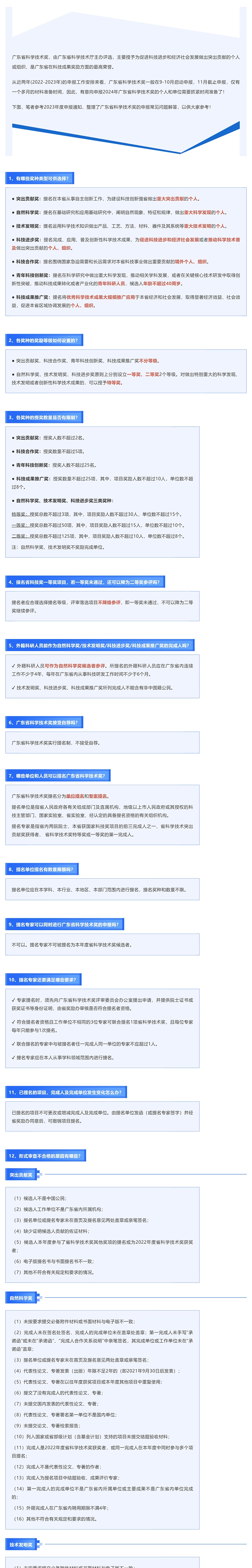 收藏！廣東省科學技術獎申報常見問題解答_壹伴長圖1